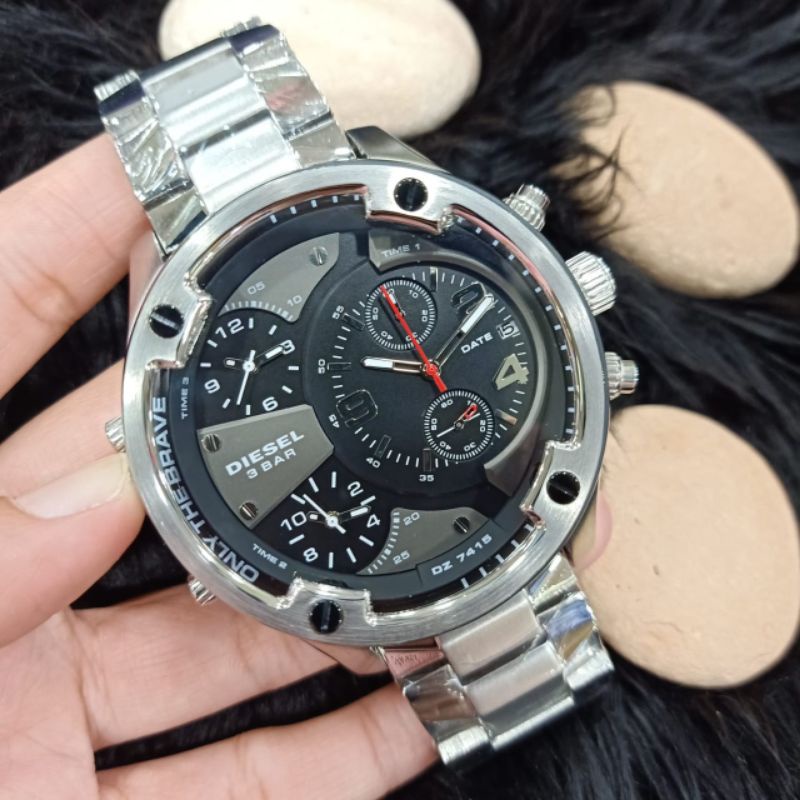 JAM TANGAN DIESEL PRIA DZ 7415 STAINLESS STEEL ORIGINAL BM