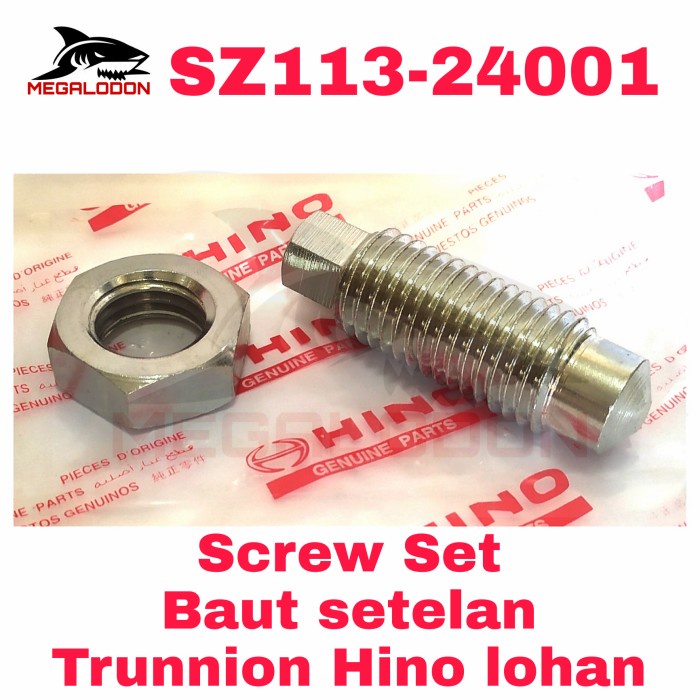 SZ113-24001 Screw set Baut stelan boogie trunnion hino lohan