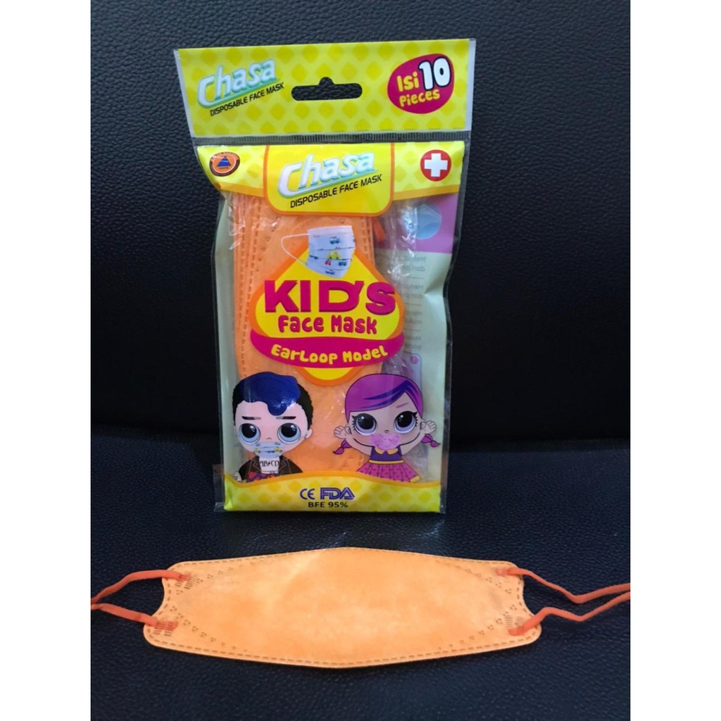 KF94 Kids Masker Anak Sachet isi 10 Pcs 3D Evo Stereoscopic Fish - Big Plaza