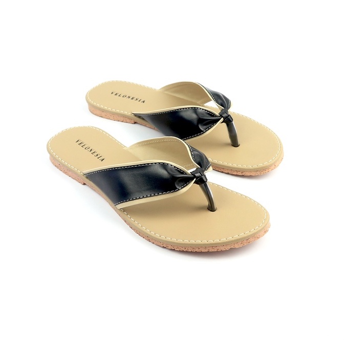 Sandal Jepit Wanita Model Jepit Pita Antli Slip Alas Empuk Sol Karet Nonslip Velonesia - Milse