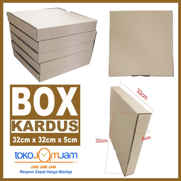 Kardus Box Packing Dus Kotak 32x32x5cm