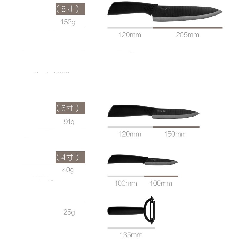 Mijia Huohou Nano Set Pisau Dapur Kitchen Knife Bahan Keramik 4