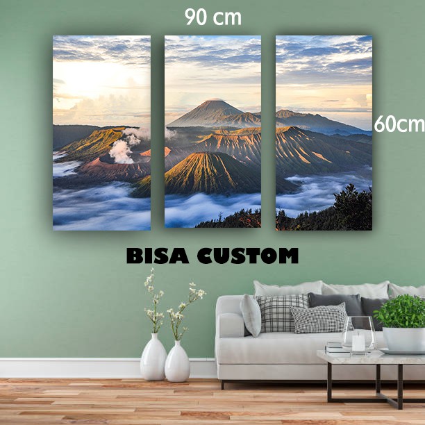 Wall Decor Poster Besar Hiasan Dinding Puzzle Pemandangan Bisa CUSTOM