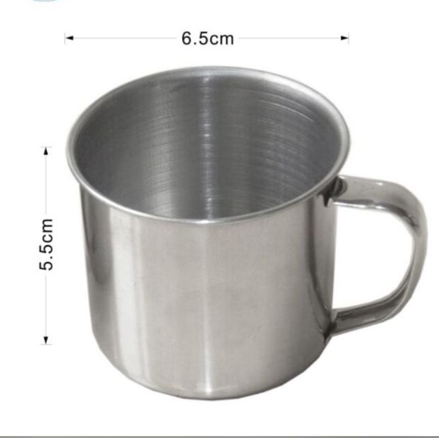 Calypso Gelas Mug Cangkir Kopi dan Teh Stainless Steel 7CM