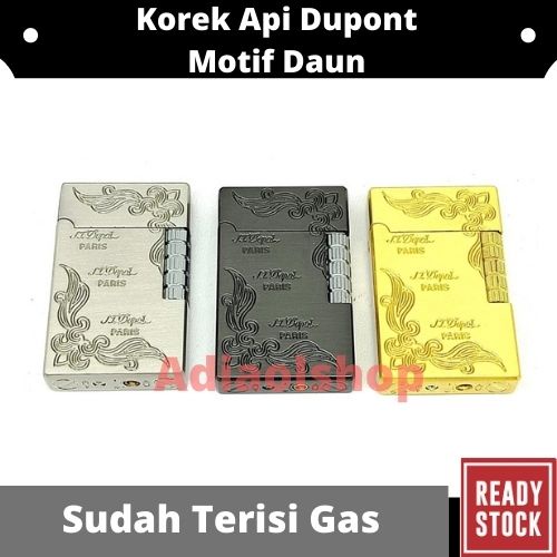 Korek Api Dupont Motif Keren Motif Daun