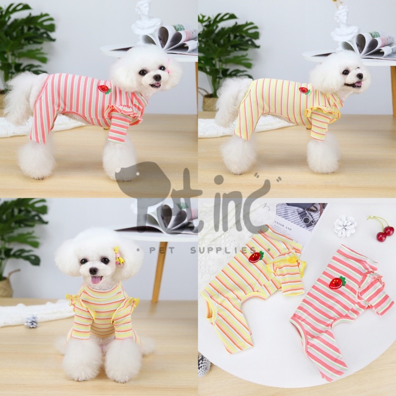 HYOLIN RUFFLE STRIPE PAJAMA