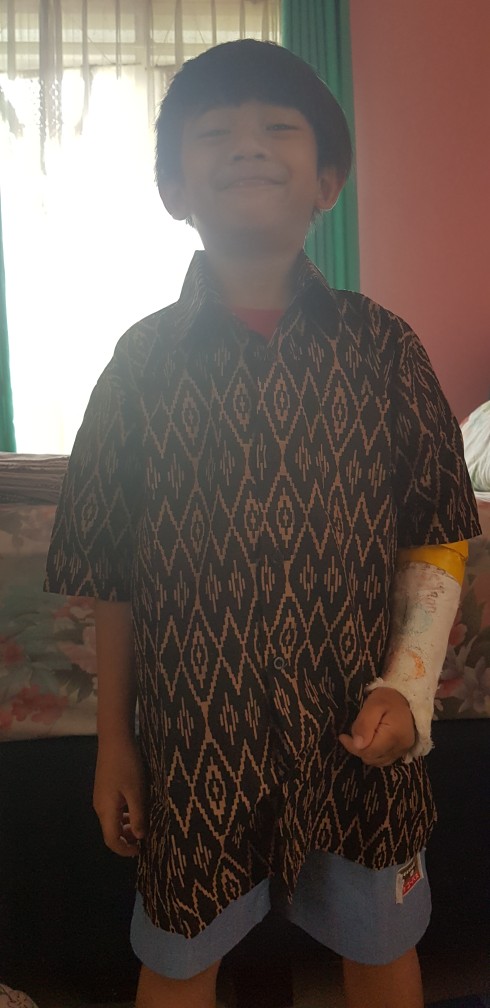 [1-12th] Kemeja Batik Anak Lengan Panjang Berkualitas Harga Murah