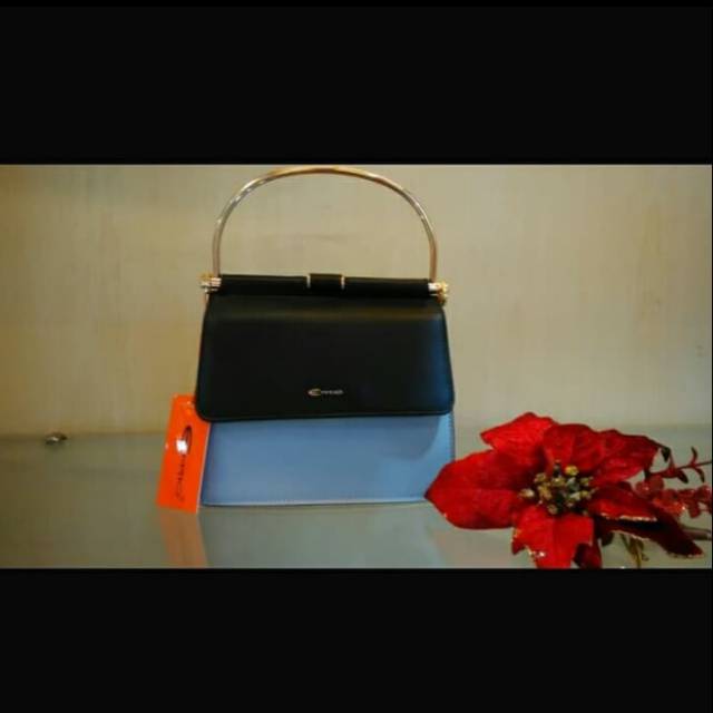 Tas Wanita Elizabeth 0706-0592 hitam/abu