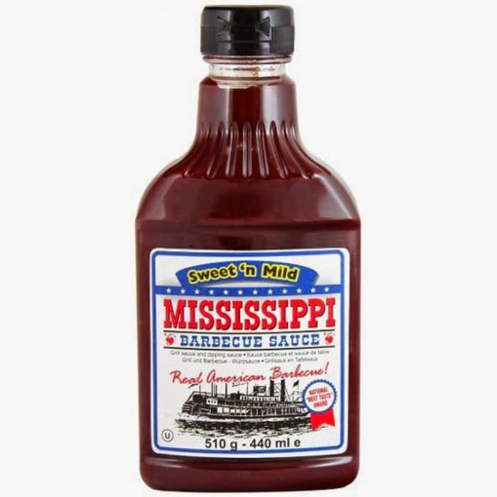 

Mississippi Sweet n Mild BBQ Barbecue Sauce Meat Marinade Saus Barbekyu USA Grill Seasoning Beef Rib