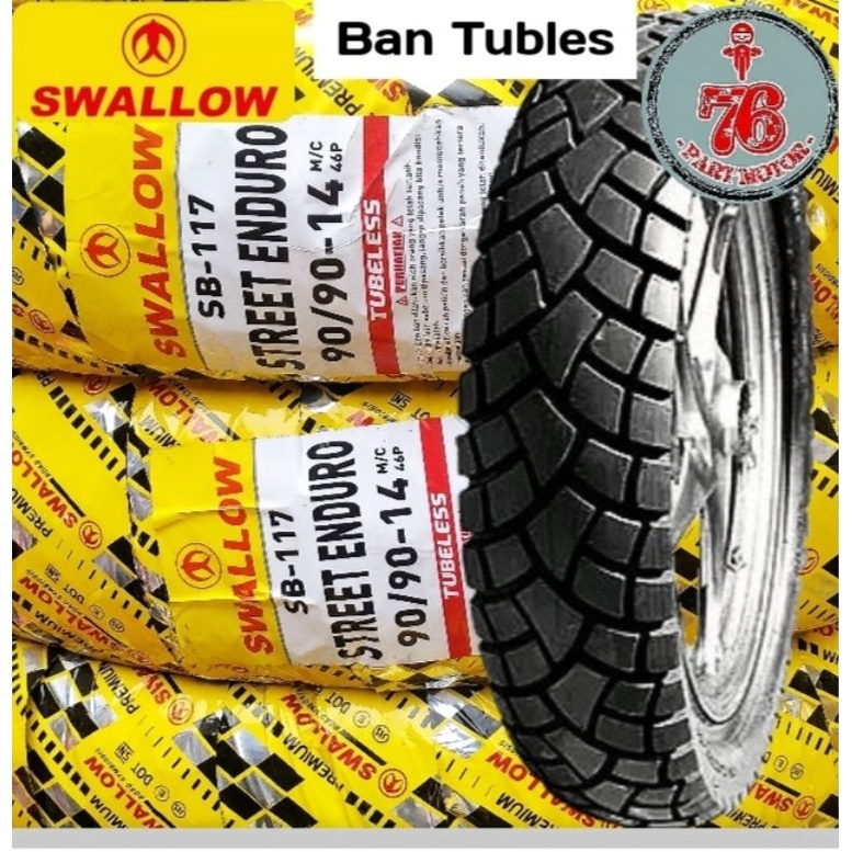 BAN TUBELESS SWALLOW STREET ENDURO 90/90.14 FREE PENTIL