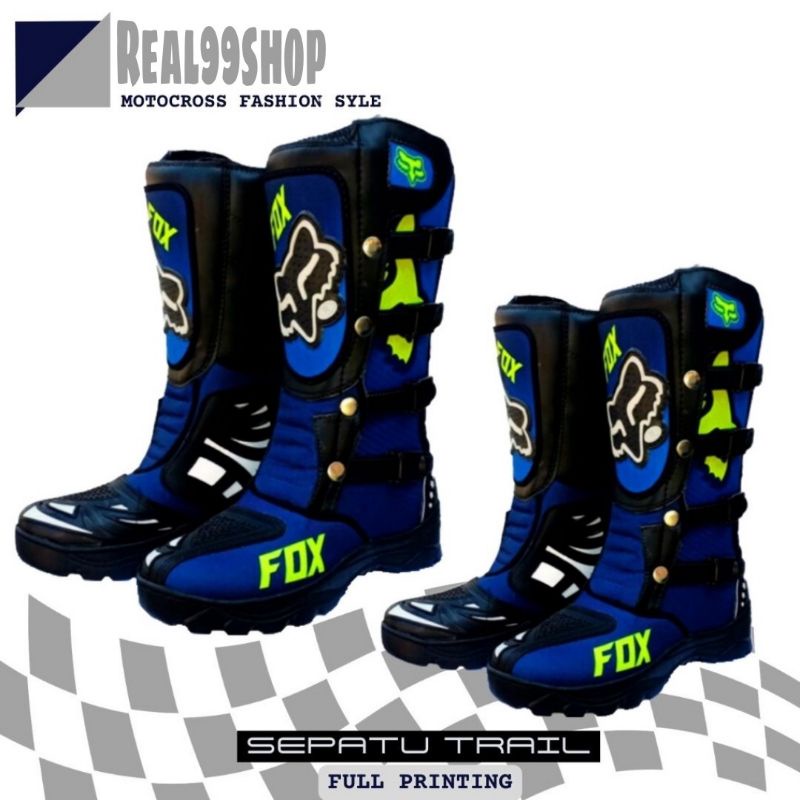 Sepatu boots adventure Motor Cross Trail Spatu Motocross Touring Trabas