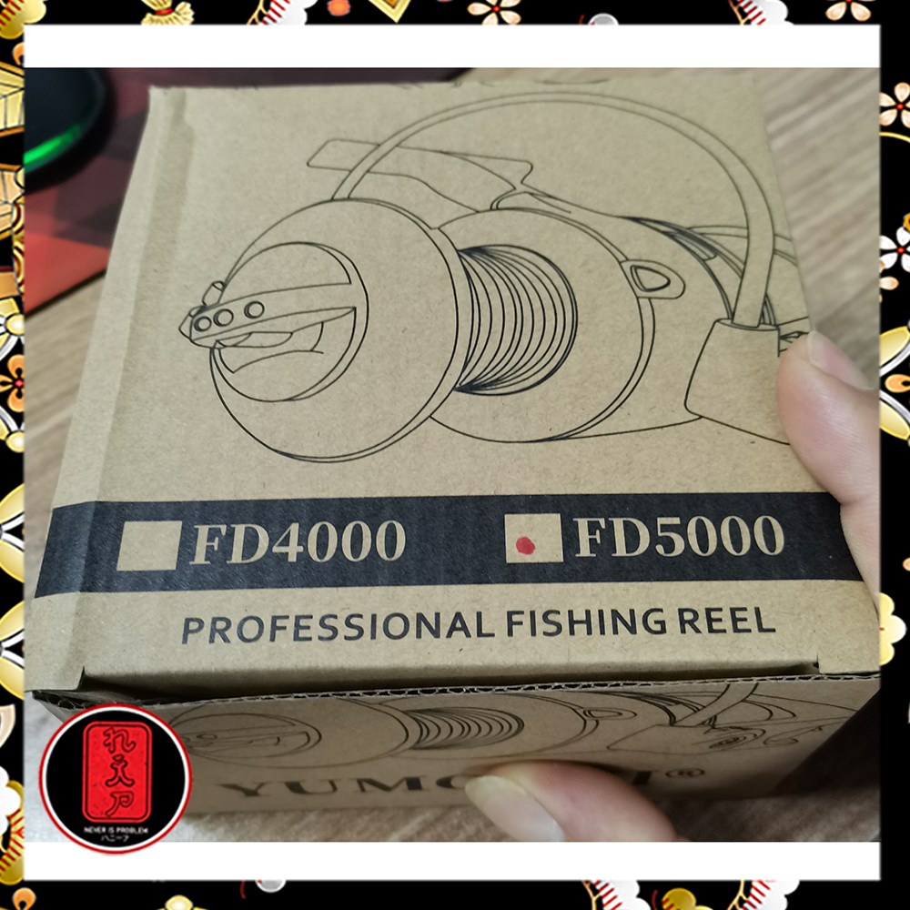 TaffSPORT FD5000 Reel Pancing 8 Ball Bearing Gear Ratio 5.2:1 - Red/Black