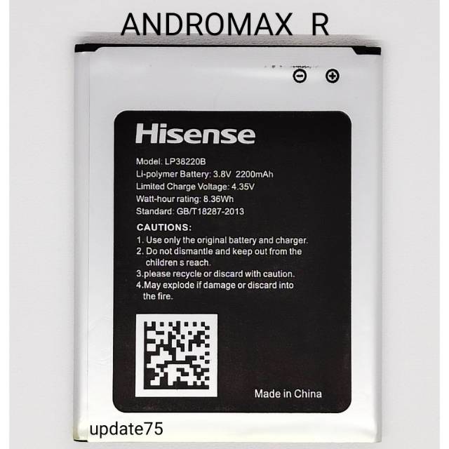 Baterai Smartfren Andromax R  LP38220B original