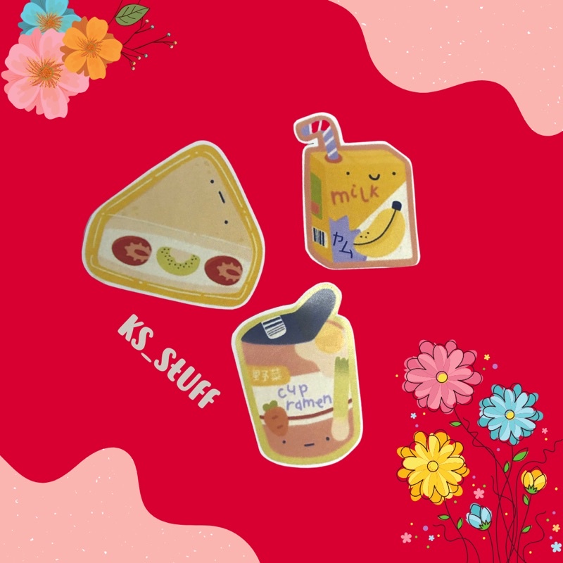 

Sticker Breakfast / Thumbler / dekorasi HP / scrapbook
