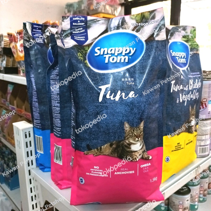 Snappy Tom TUNA 1.5kg Dry Food Makanan Kucing