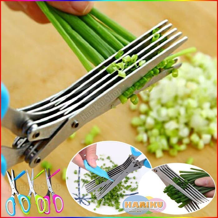 

Gunting 5 Lapis / Gunting Daun Bawang Gunting Sayur Dapur - X033 - Varianshop