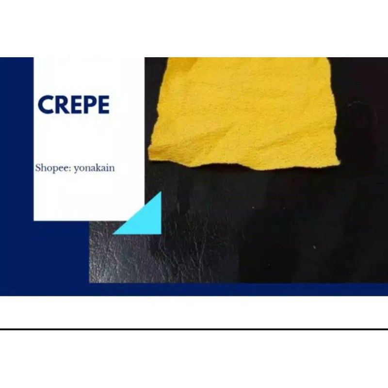 Kain Crepe Cotton Katun Kuning Mas 28"