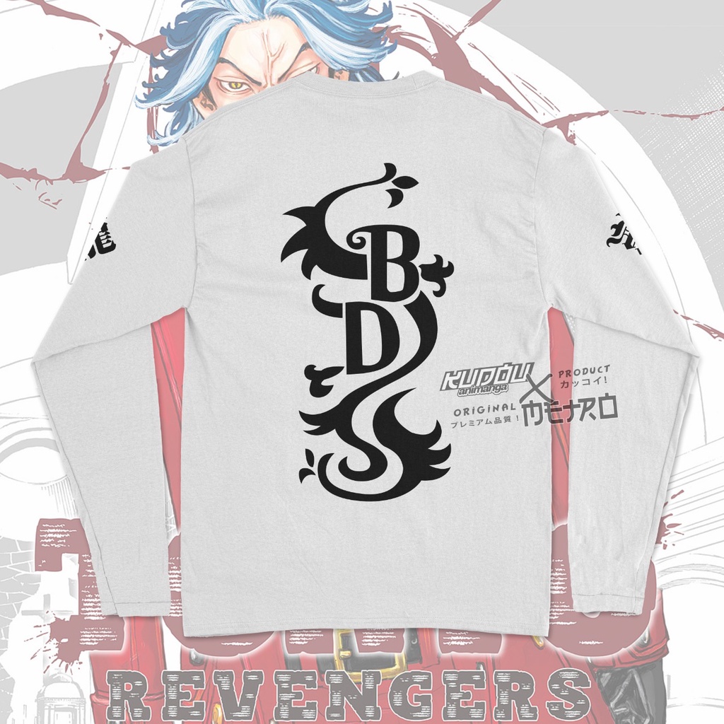 Longsleeve Black Dragon Anime Tokyo Manji Tokyo Revengers Manga Premium Unisex