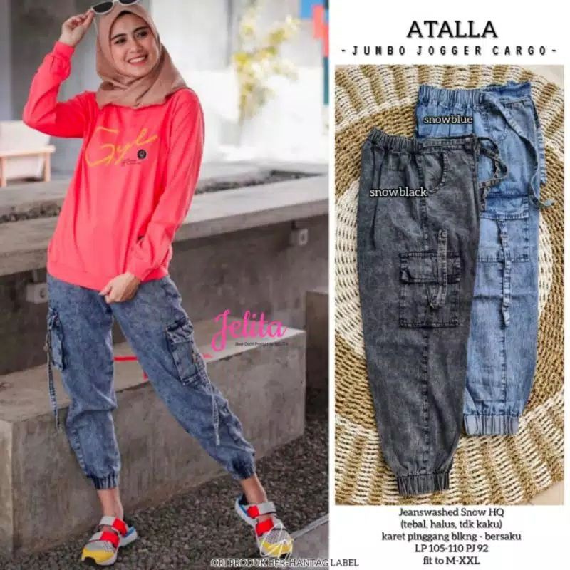 Celana Jumbo Joger Cargo Pants