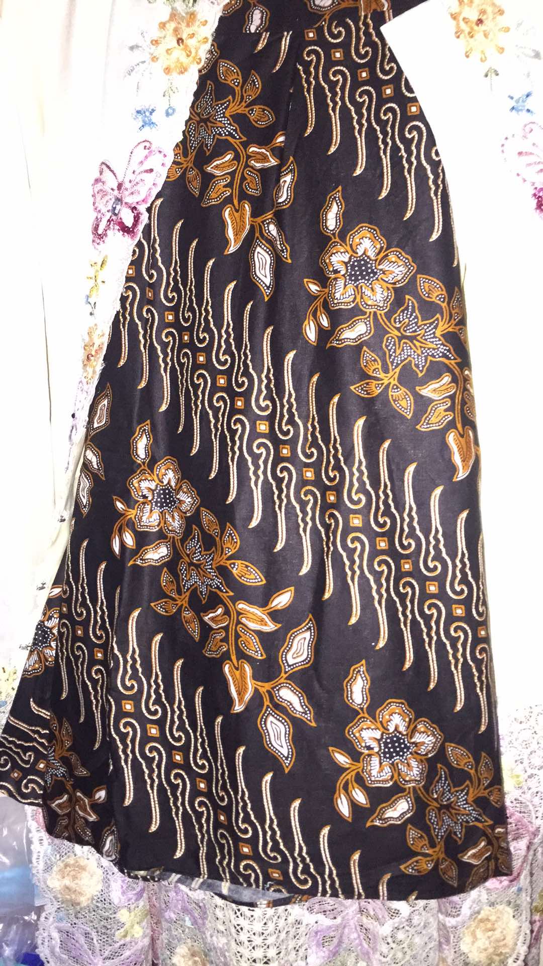 Maura Couple - Sania Ruffle Batik Couple Ori Ndoro Jowi Dnt Garansi- Set Cp Parang Melati Tunik Tali