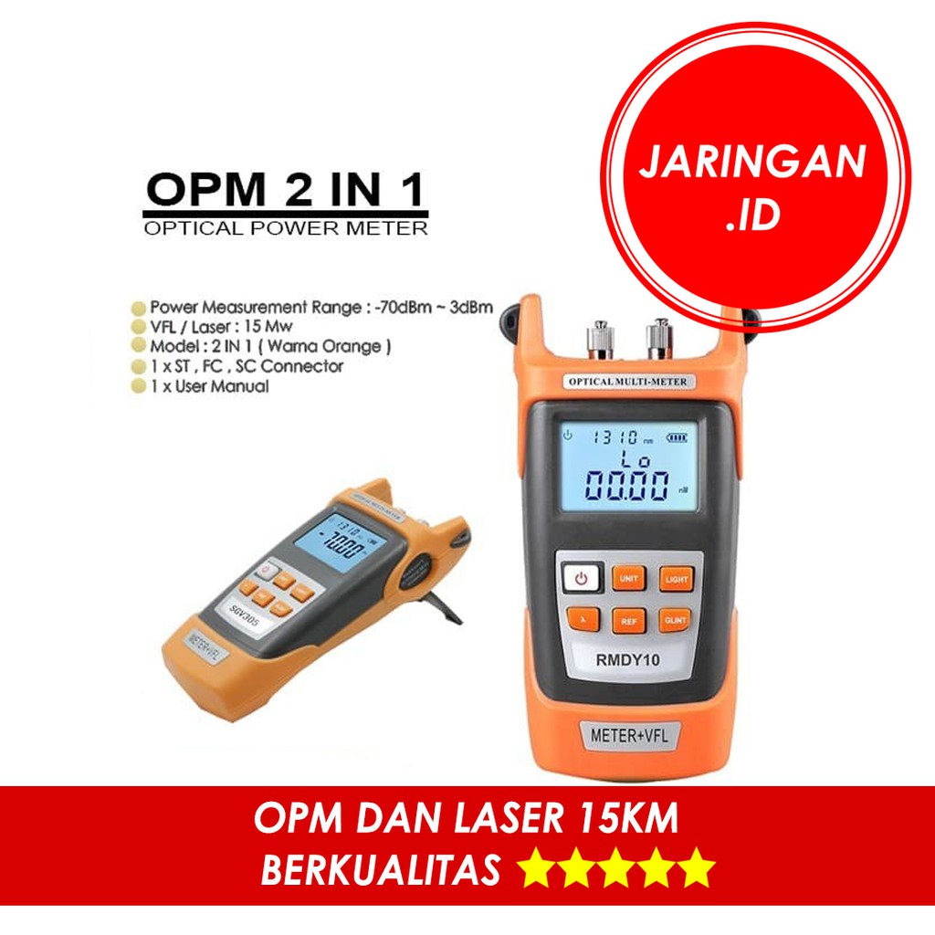 OPM PLUS VFL OPTICAL POWER METER 2 IN 1 DENGAN VISUAL FAULT LOCATO