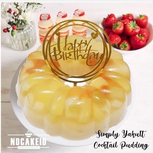 

Pudding Cake Yakult Cocktail Fruity, hadiah ulang tahun, hampers