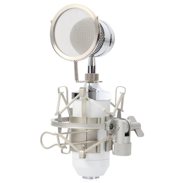 Mikrofon Kondenser POP FIlter Shock Proof Mount - Microphone Recording