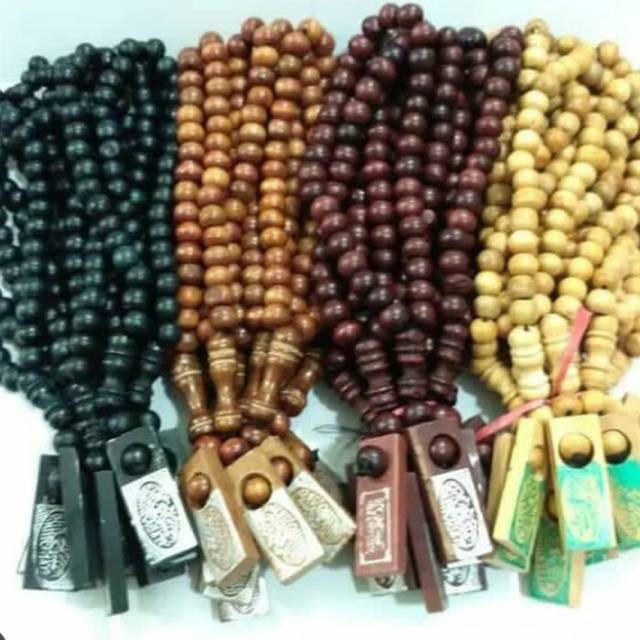 Tasbih kayu ready 33butir dan 99butir tasbih untuk dzikir