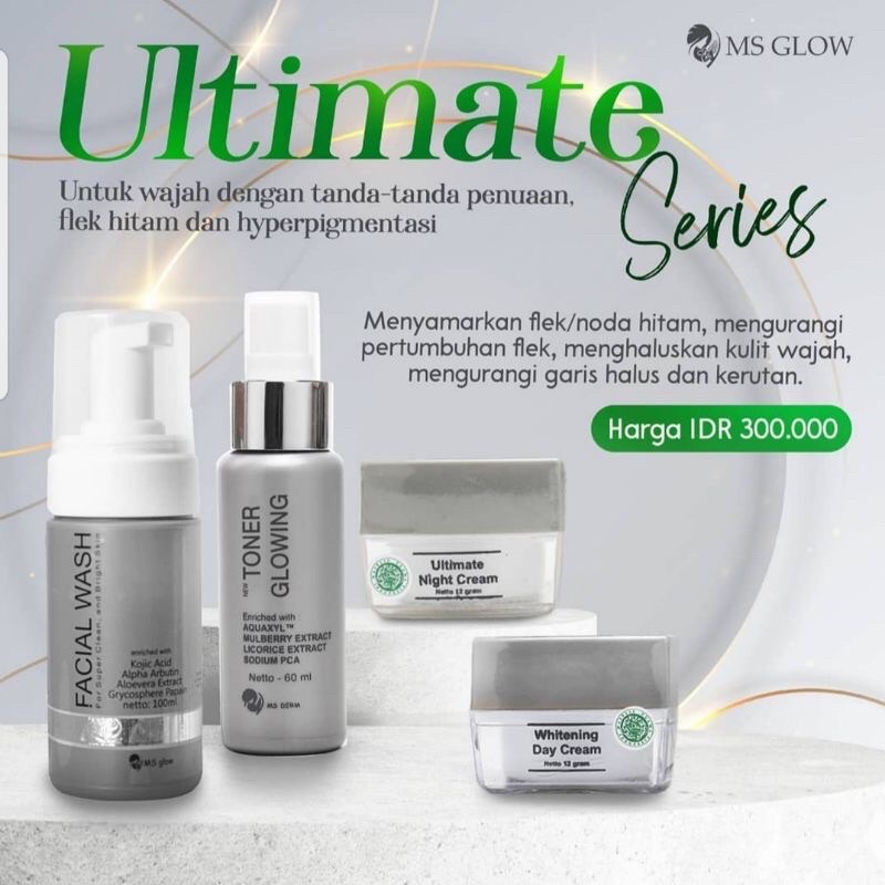 MS glow Ultimate Series Untuk Flek Hitam & Anti aging