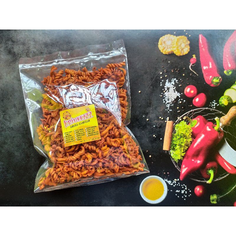 

Makaroni Ulir Pedas 250gr