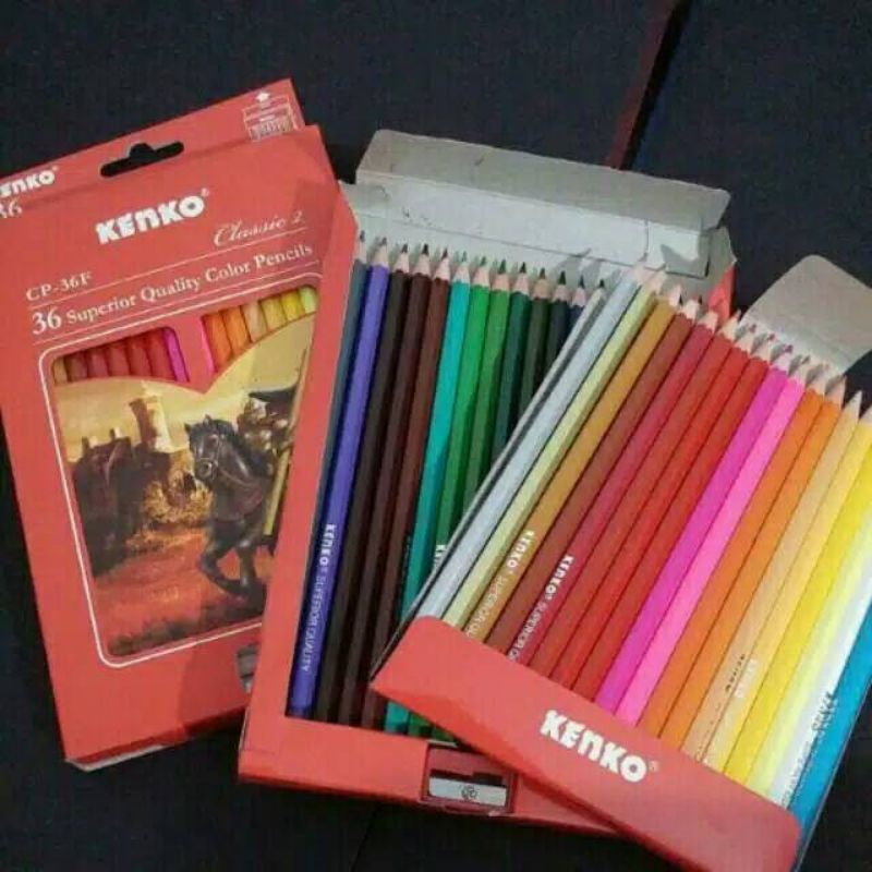 

Pensil Warna Kenko CP-36F Superior Quality Classic Colour Pencils 36 Warna