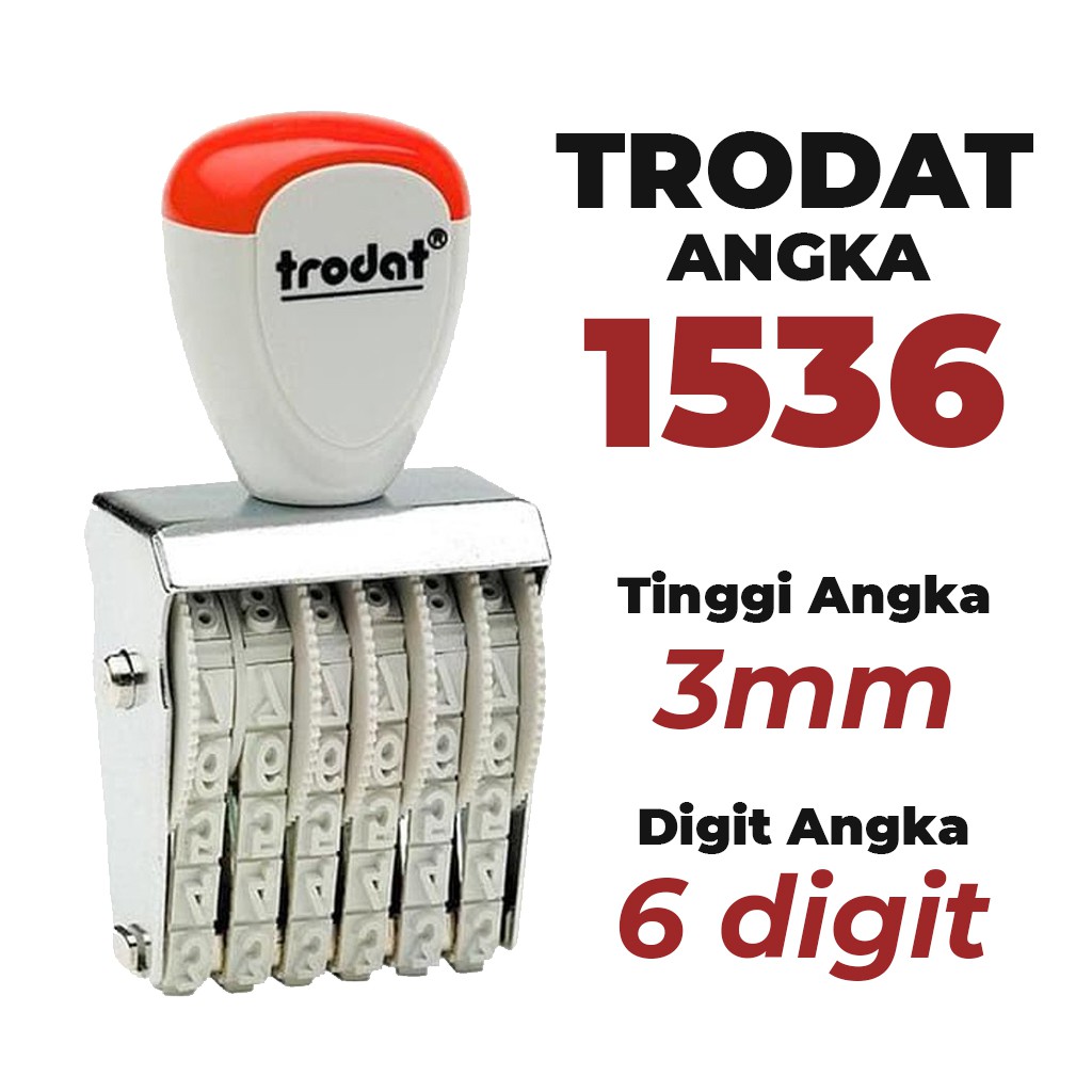 

Stempel Trodat Angka 1536 - 6 Digit 3 mm