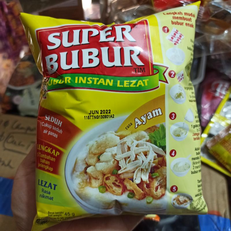 

Super Bubur Ayam Instan Rasa Ayam 45 Gram