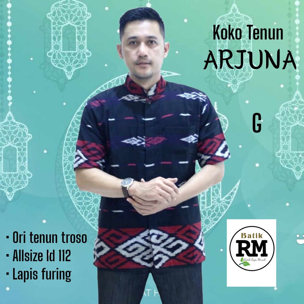 Kemeja kemko koko arjuna ori tenun troso full furing