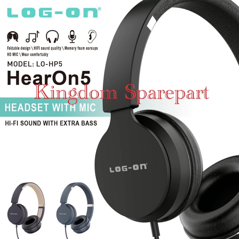 HF HANDSFREE HANDSET HEADSET BANDO LOG-ON HEAR ON 5 + MIC