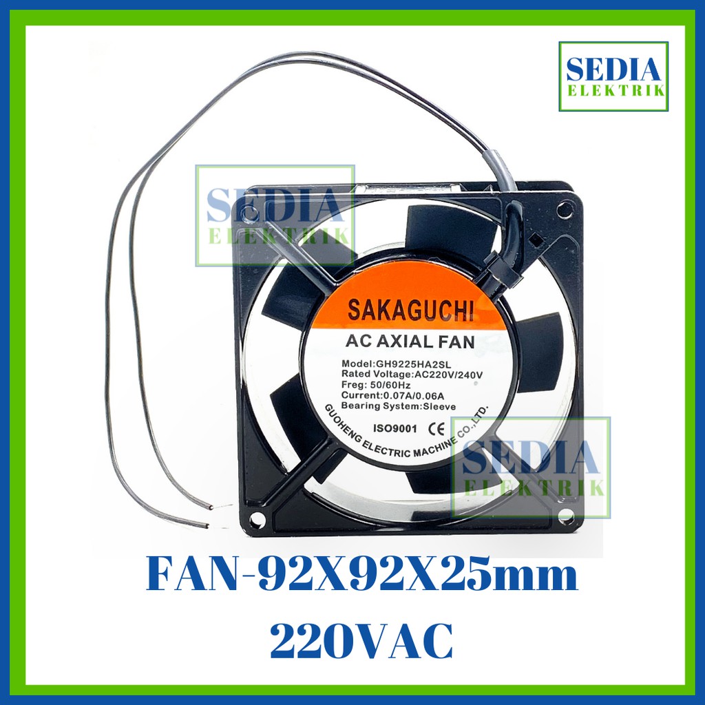 Industrial Fan Sakaguchi 92x92mm 220VAC Sleeve Bearing FAN-92-220VAC