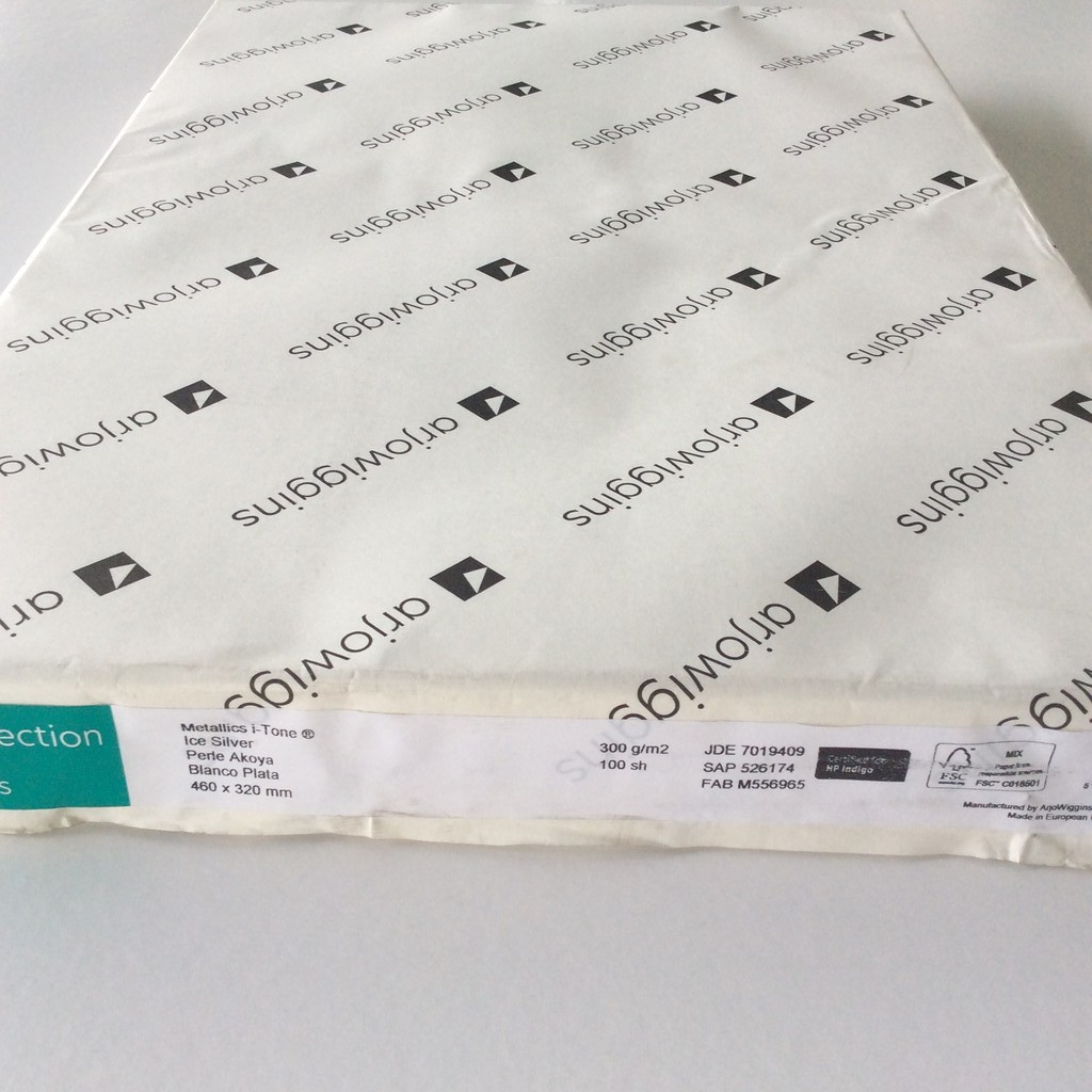 

Arjowiggins Curious Metallics Metal Ice Silver 300 Gsm