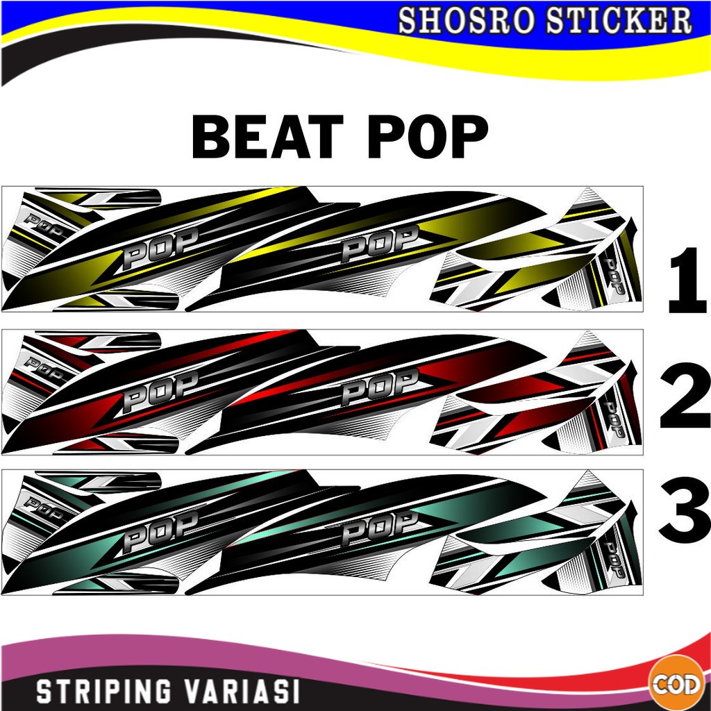 COD / STRIPING THAILOOK MOTOR BEAT POP 2014-2016 VARIASI SETIKER-STRIPING MOTOR BEAT POP VARIASI VAR