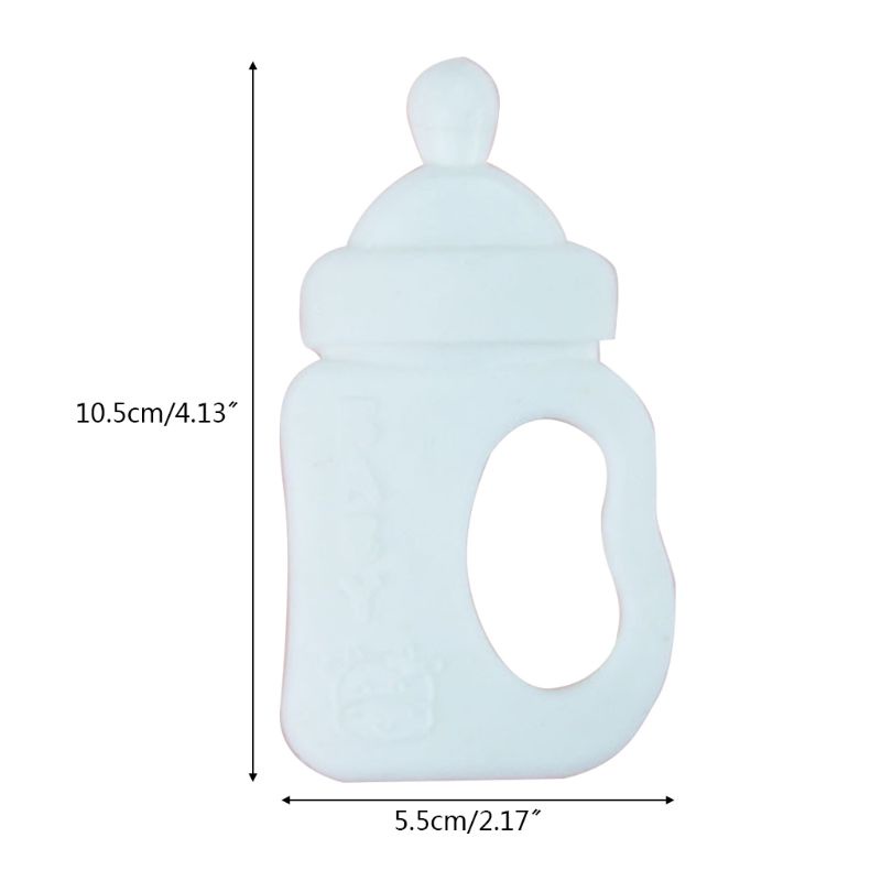 Mary Teether Bentuk Botol Susu Bahan Silikon Untuk Bayi