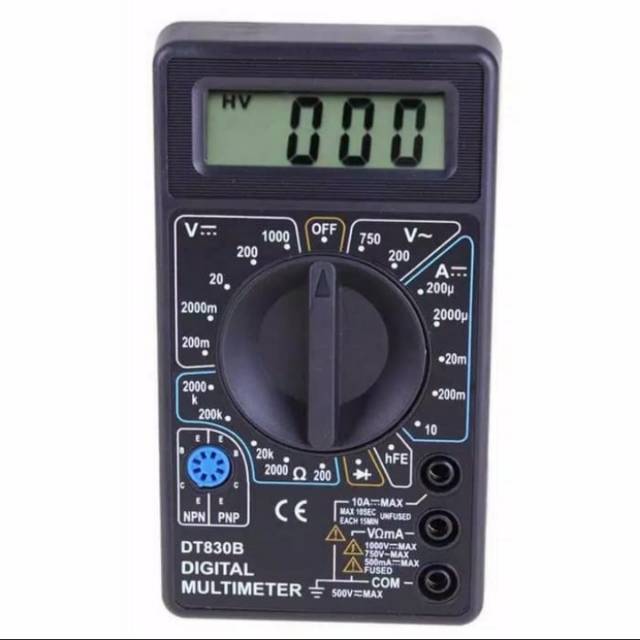 (Bisa COD)EELIC Multitester/avometer/Multitester Digital DT830B/Vastar Pocket SizeDigital Multimeter