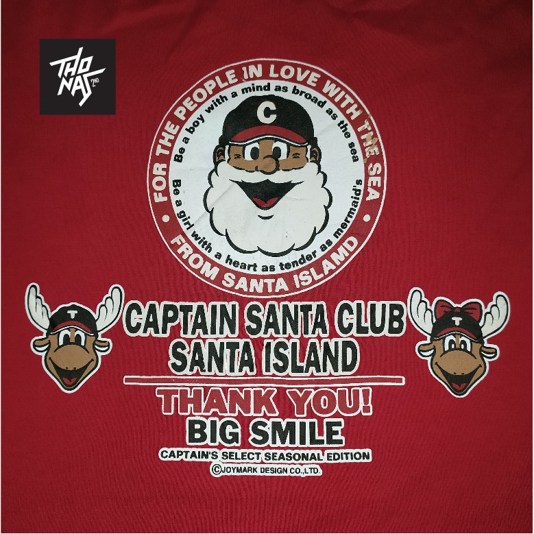 kaos vintage CAPTAIN SANTA CLUB⁣ XL