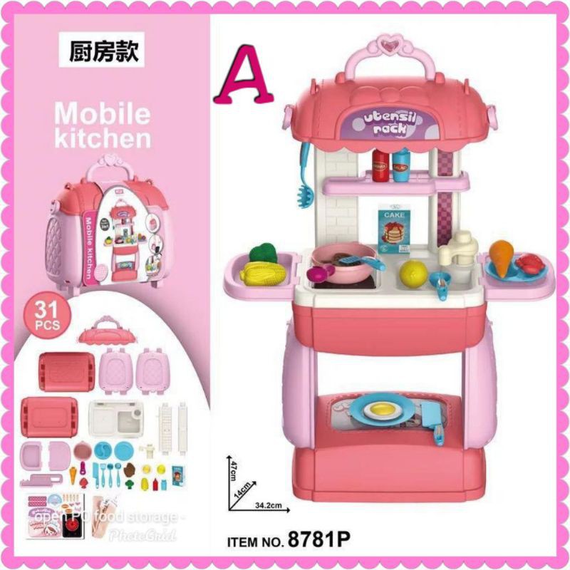 Play House Bag / Mainan Anak Portable / Mainan Tas