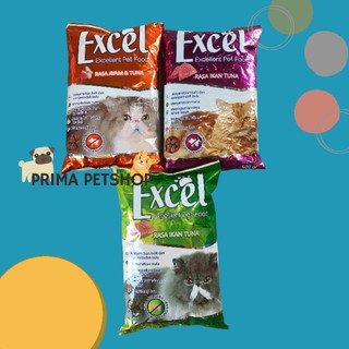 Makanan Kucing Sehat Tidak Mengandung Babi Excel 500gr Ikan Shopee Indonesia