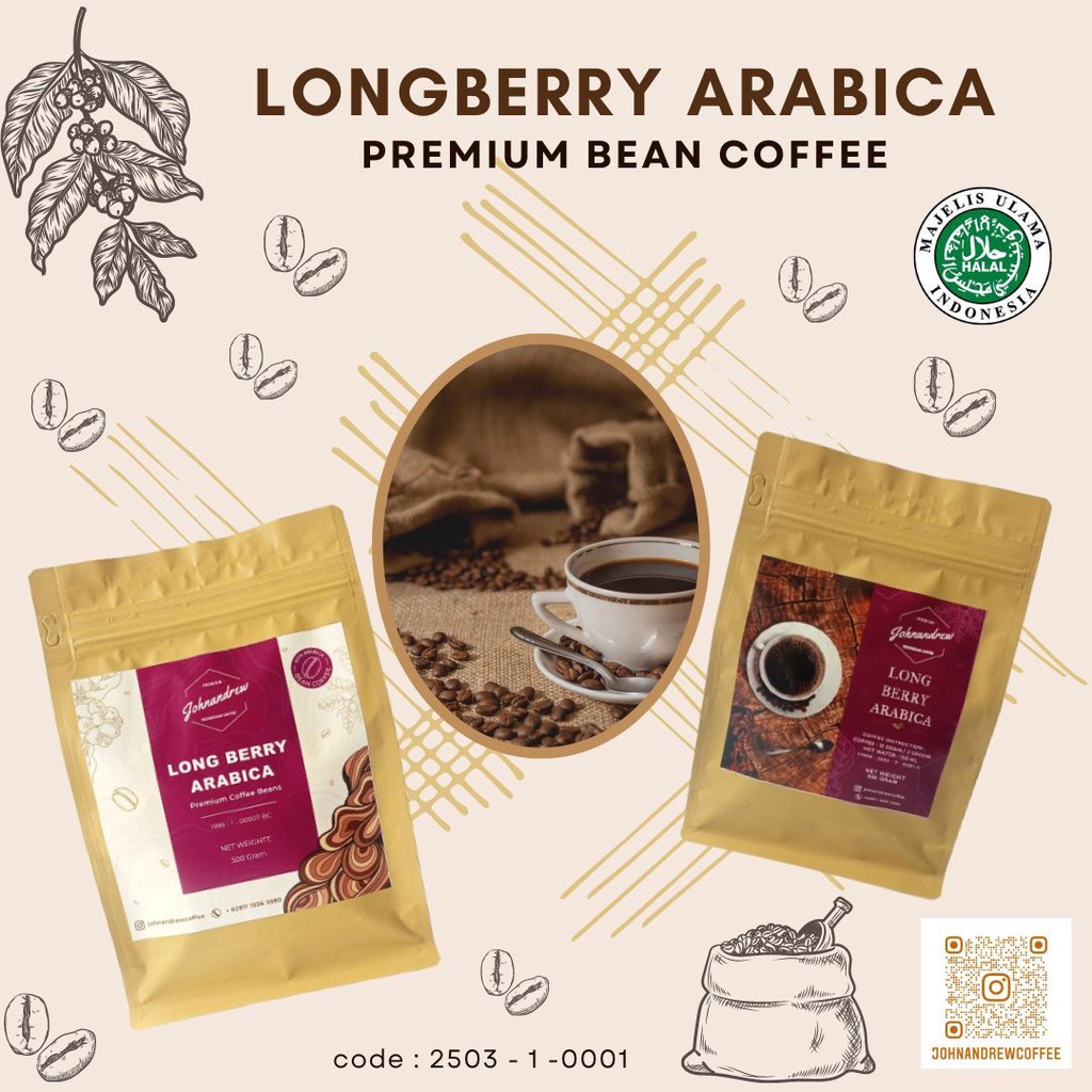 

Long Berry Arabika Kopi ( 500 Gram )