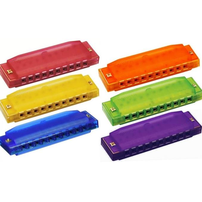 Harmonika Hohner Clearly Colorful Harmonica 10 Lubang Nada C Original|Asli|Premium|Diskon|Ori