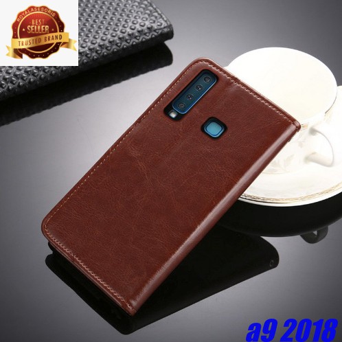 Wallet Case Samsung A9 2018 Flip Case Premium Leather