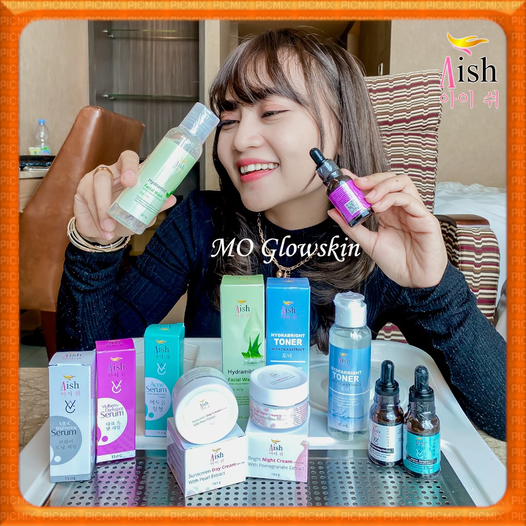 Aish Skincare Korea Paket Lengkap Serum Aish Brightening Acne Darkspot Original