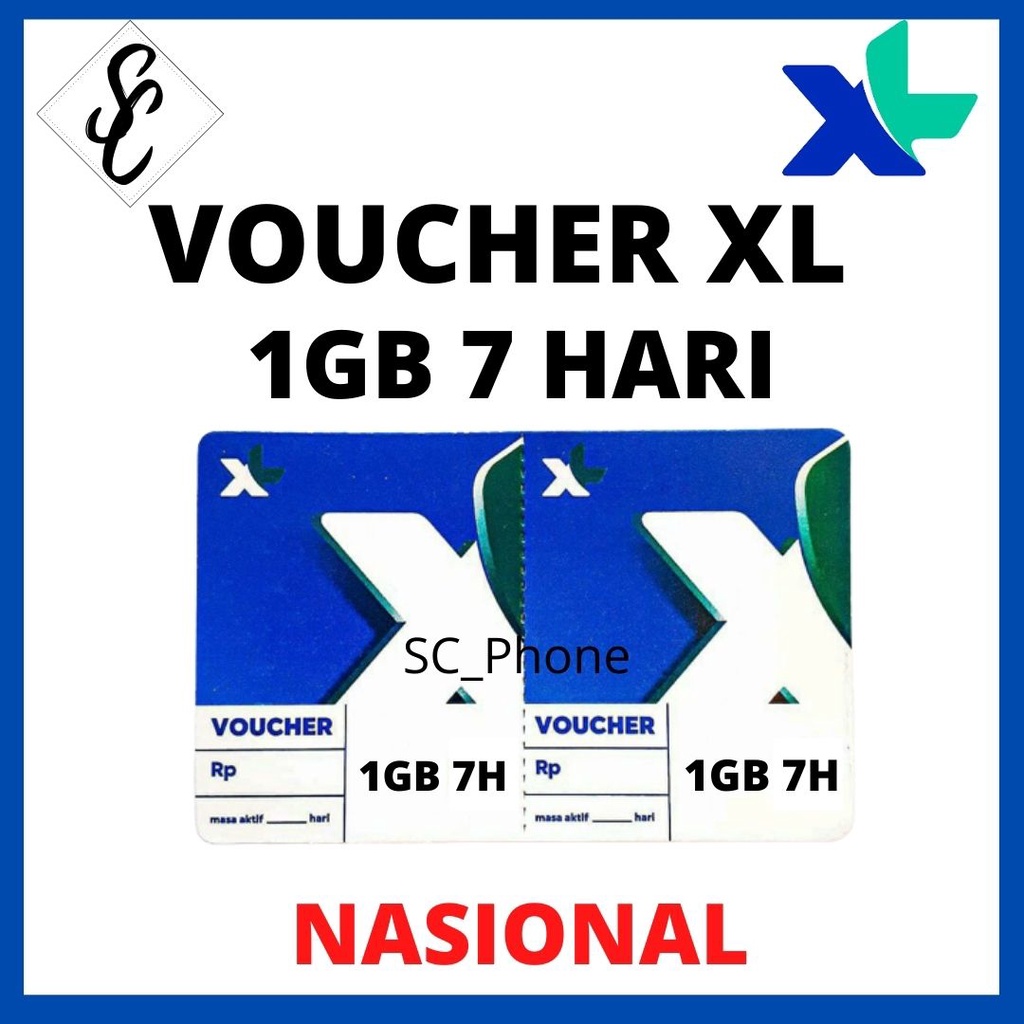 VOUCHER XL 1GB 7 HARI