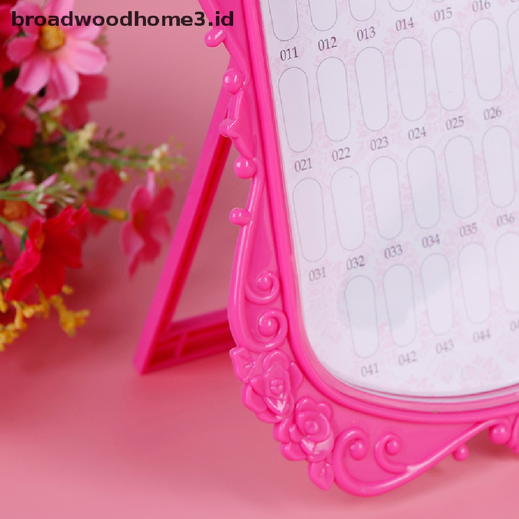 Papan Display Warna Kuku Dua Sisi 48 Slot Untuk Latihan Nail Art