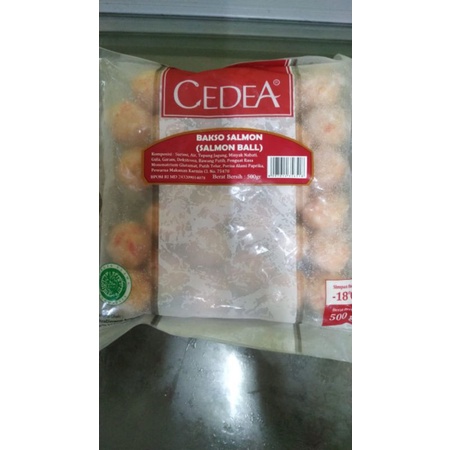 

Cedea salmon ball 500gr / baso ikan salmon